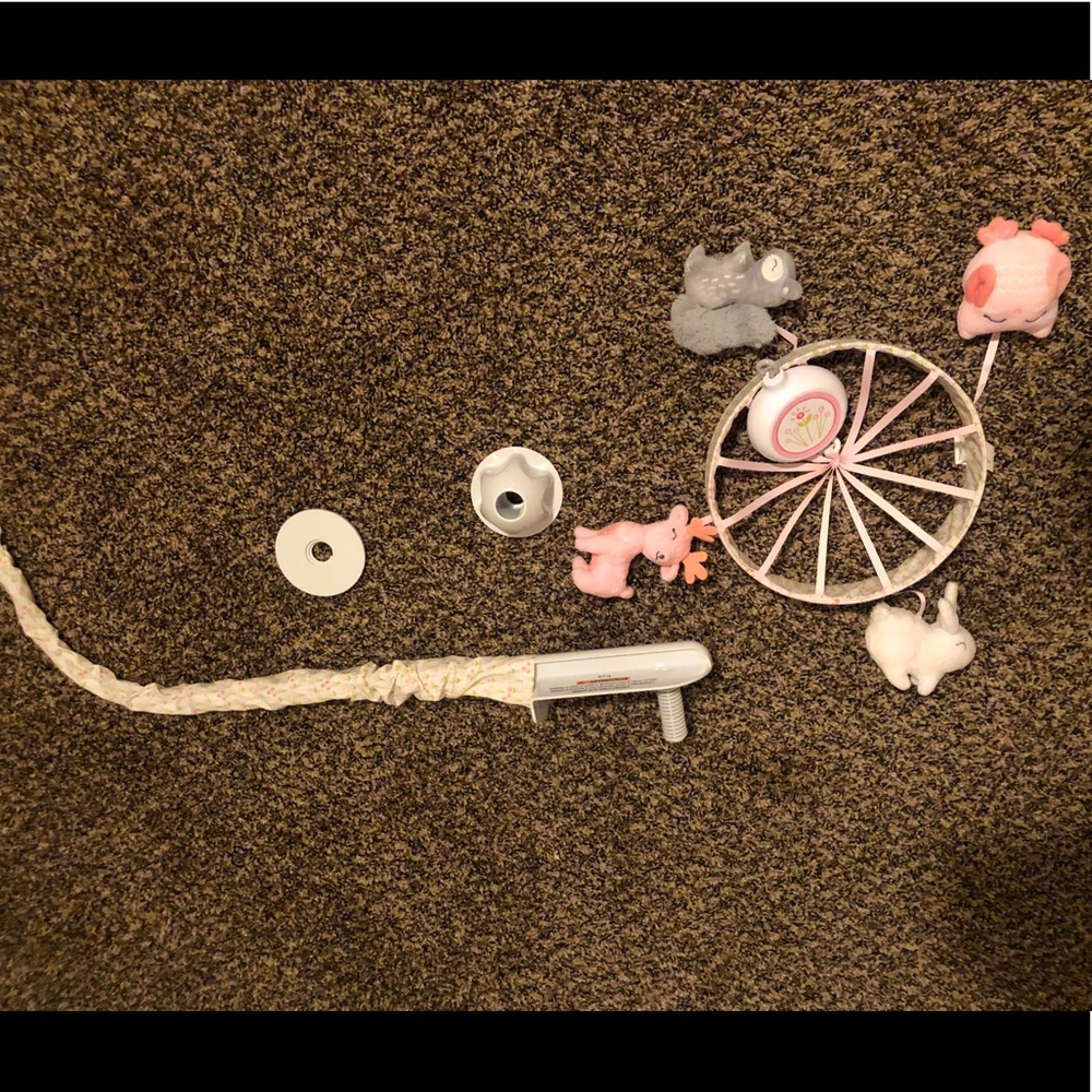 Baby girl mobile for crib